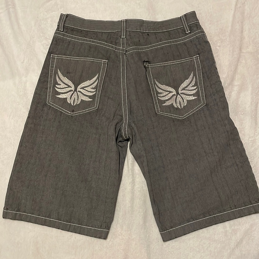 M Gordon grey Y2K jorts